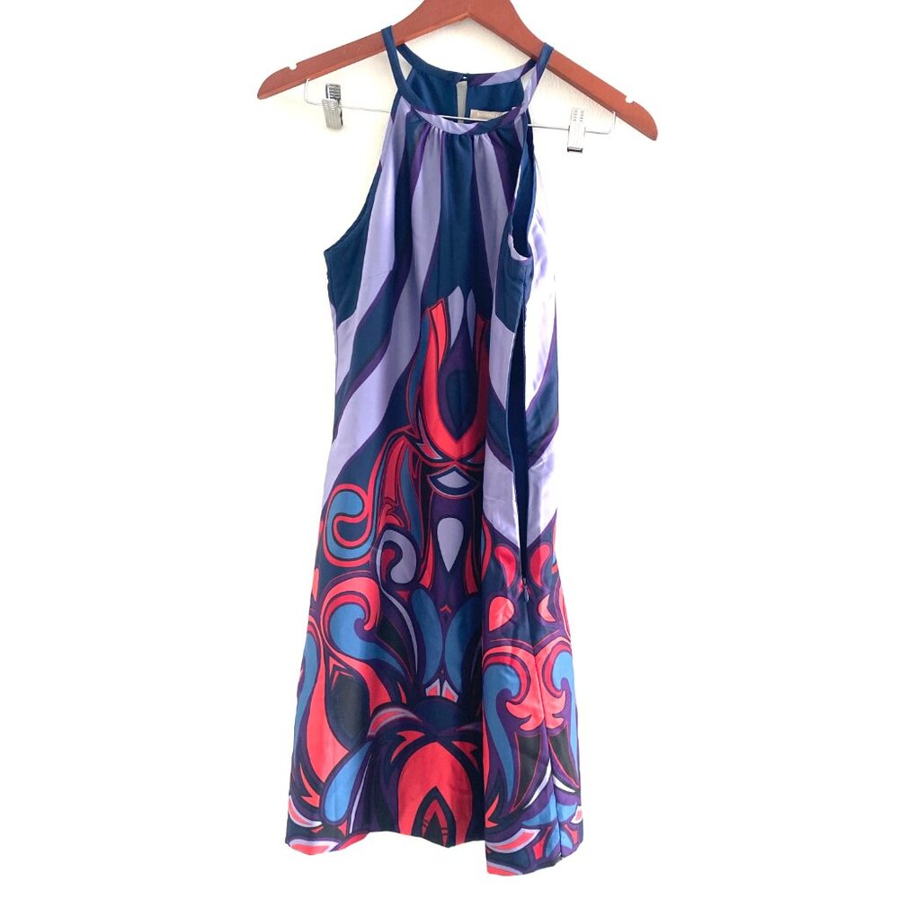NWT Banana Republic Sleeveless Multicolor Women's Midi Cocktail Dress Size 2